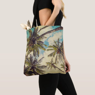 Kauai Island Palms Vintage Blue Hawaii Sac fourre-