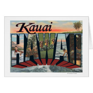 Kauai, lettre ScenesKauai, HI de HawaiiLarge