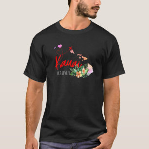 Kauai Map Matching Vacation Family Girls trip T-Shirt