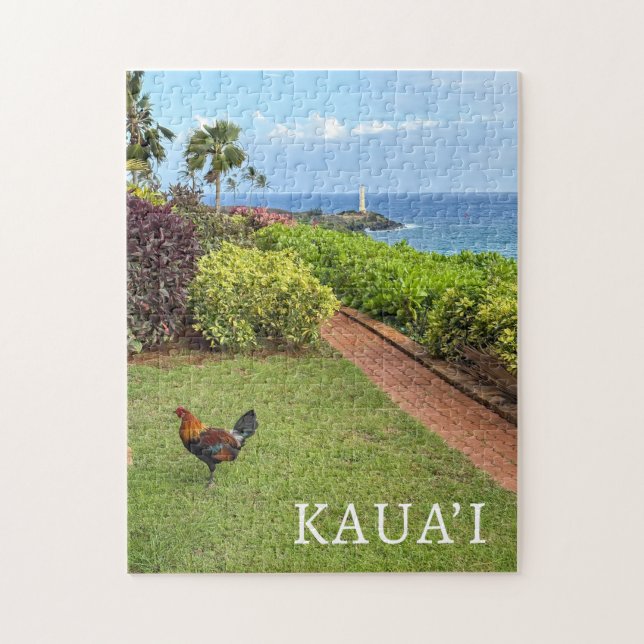Kauai Ninini Point Lighthouse Hawaii Jigsaw Puzzle (Vertical)