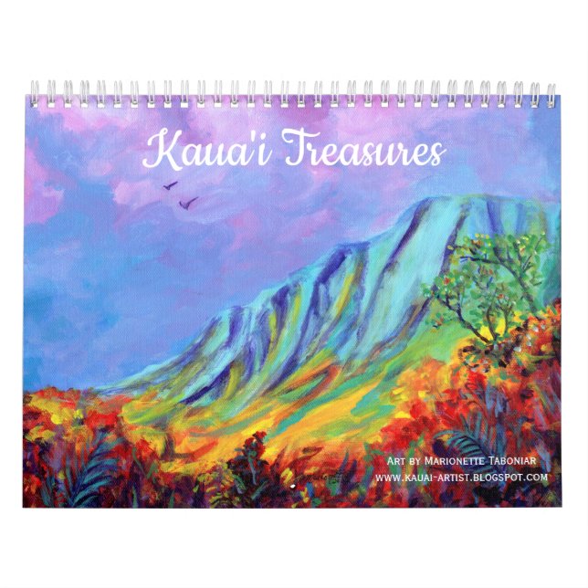 Kauai Paysages et paysages marins Calendrier hawaï (Protection)