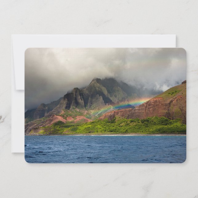 Kauai Postcard Linen Thank You Stationery 5x7 (Front)