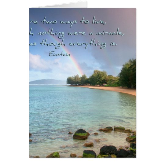 Kauai rainbow card