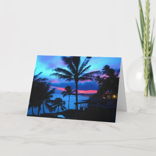 Kauai Sunset Card (Front)
