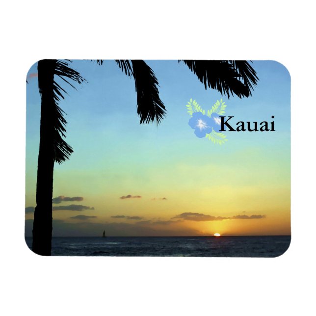 Kauai Sunset Magnet (Horizontal)