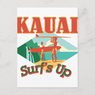 Kauai Surfs Up Postcard
