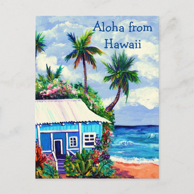 Kauai Tropical Beach House Postcard (Front)