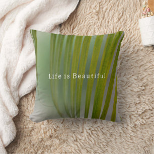 Kauai Tropical Green Leaves (photo taken by me) Throw Pillow