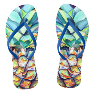 Kauai Tropical Pineapple Flip Flops