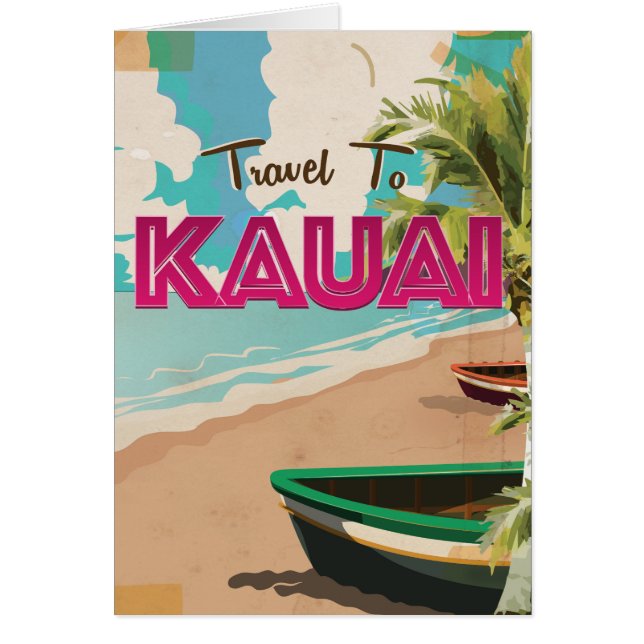 Kauai Vintage vacation Poster (Front)