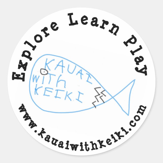 Kauai with Keiki Sticker (Front)