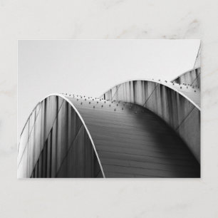 Kauffman Centre Black and White Curves Kansas City Postcard