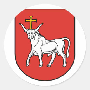 Kaunas city, Lithuania Classic Round Sticker