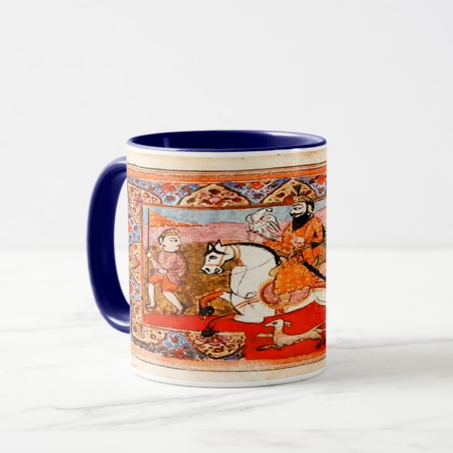 Kaur - Sikh Historic Art #4 - dk blu Mug (Front Left)