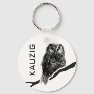 Kauz Eule Uhu käuzchen owl bird kauzig Keychain