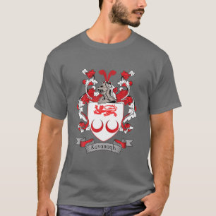 Kavanagh Coat Of Arms   Kavanagh Surname Family Cr T-Shirt