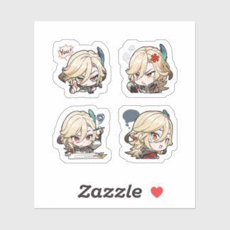 Kaveh Genshin Impact 4 Pack Sticker Sheet