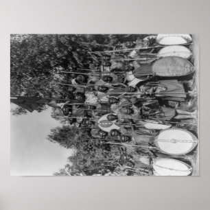 Kavirondos with Spears and Shields Photograph Poster