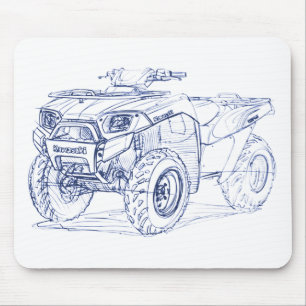 Kaw Brute Force 650 2009+ Mouse Pad