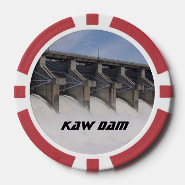 Kaw Dam Poker Chips (Front)