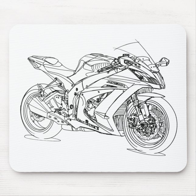 Kaw Ninja ZX10R 2015 Mouse Pad (Front)