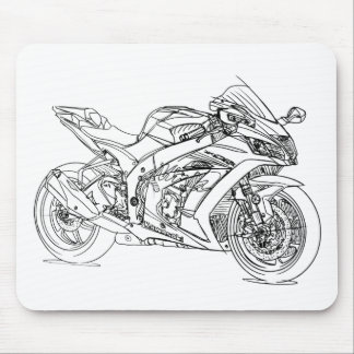Kaw Ninja ZX10R 2017 Mouse Pad