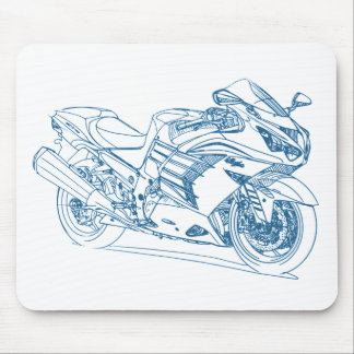 Kaw Ninja ZX14R 2012 Mouse Pad