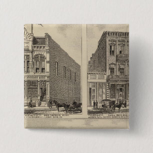 Kaw Valley Farm, Marion, and Topeka, Kansas 2 Inch Square Button
