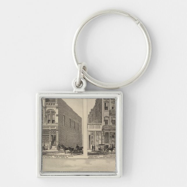 Kaw Valley Farm, Marion, and Topeka, Kansas Keychain (Front)