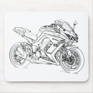 Kaw Z1000sx 2011 Mouse Pad