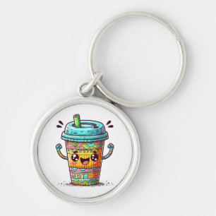 Kawai Coffee Keychain