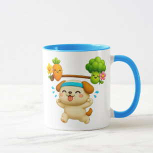 Kawai dog sporty mug