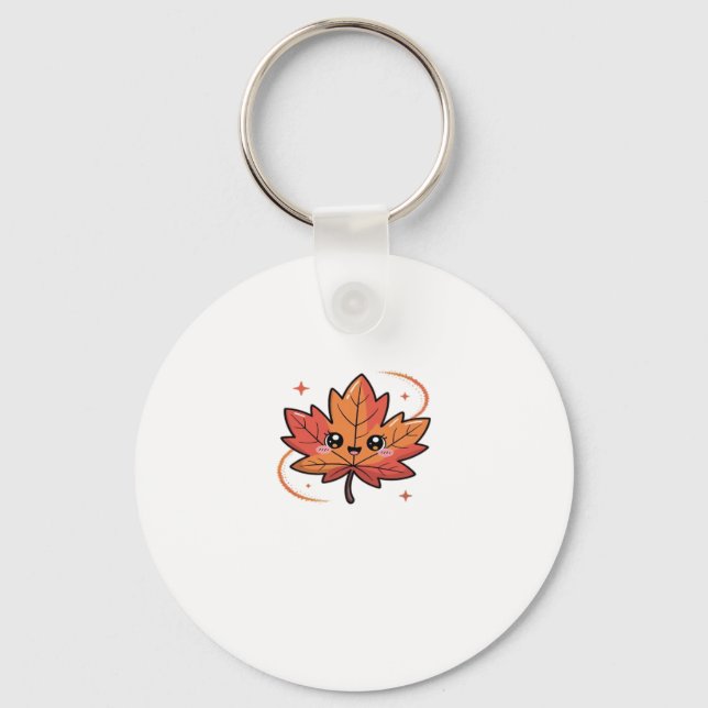 kawai leaf, Classic T-Shirt Keychain (Front)
