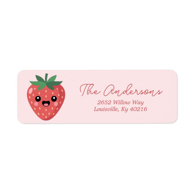 Kawai Strawberry Return Address (Devant)