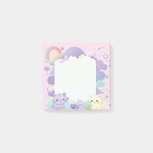 Kawai themed post it notes (Front)