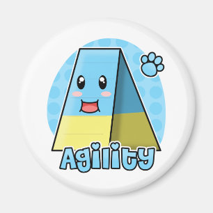 Kawaii Agility A-Frame Magnet