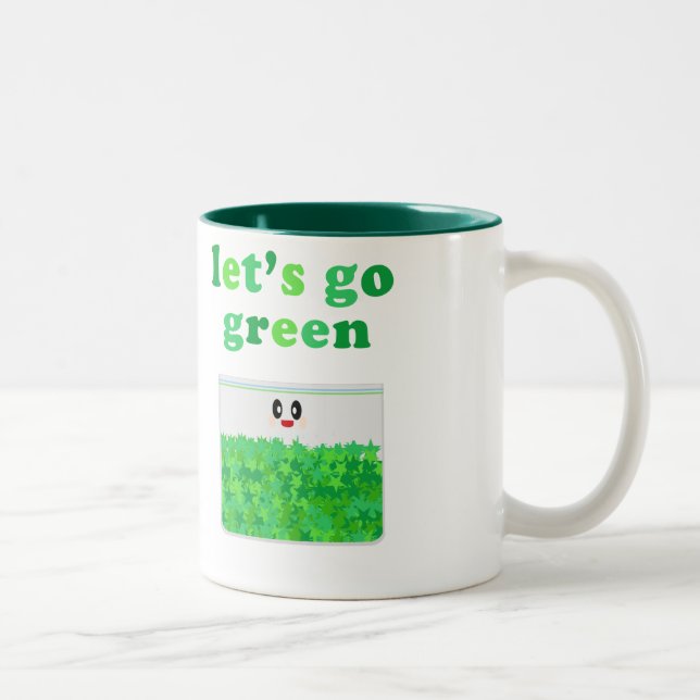 KAWAII ALLONS AU VERT POT MUG (Droit)