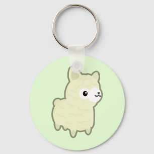 Kawaii alpaca keychain