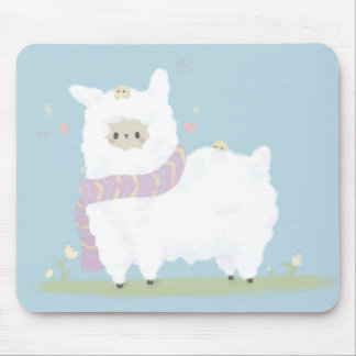 Kawaii Alpaca Mousepad. Mouse Pad