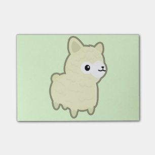 Kawaii alpaca post-it notes
