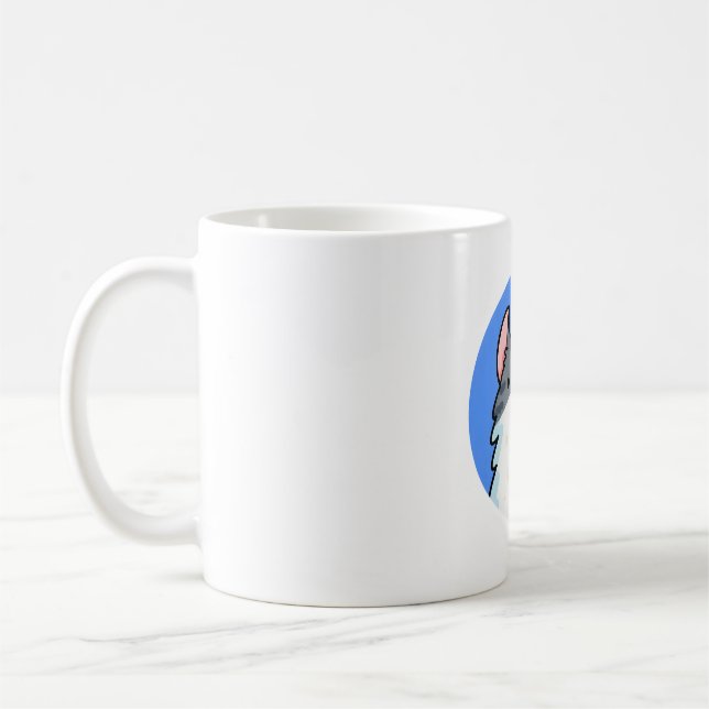 Kawaii American Curl Cat Coffee Mug (Left)