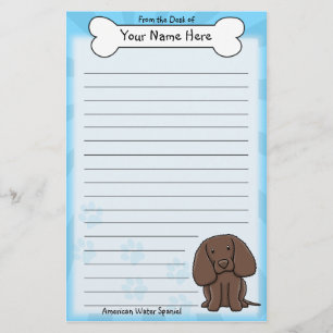 Kawaii American Water Spaniel Stationery