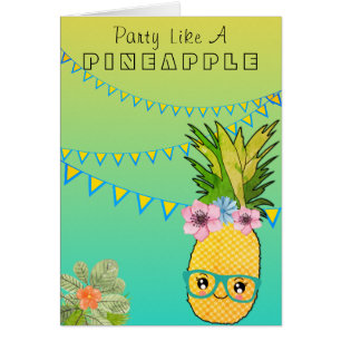 Kawaii Ananas Tropical Beach Party Nourriture Thèm