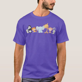 Kawaii Animals Girls Women Elephant Bunny Giraffe T-Shirt