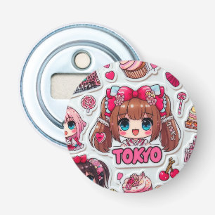 Kawaii Anime Art Japanese Pop Culture Bottle Opener