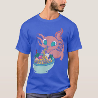 Kawaii Anime Axolotl Ramen Bowl  T-Shirt
