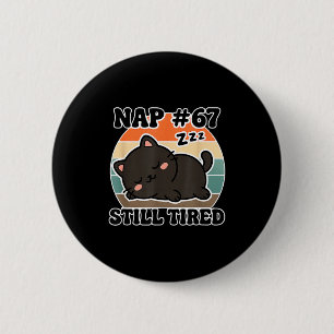Kawaii Anime Cat Nap 67 Quote 6 7 Meme Graphic Tee 2 Inch Round Button