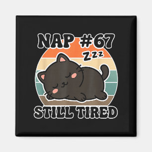 Kawaii Anime Cat Nap 67 Quote 6 7 Meme Graphic Tee Magnet