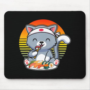 Kawaii Anime Cat Otaku Japanese Sushi Gift Girls K Mouse Pad