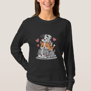 kawaii anime Funny Cute Dog Puppy Lover T-Shirt